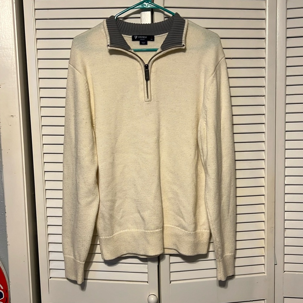 Cremieux Classics Sweatshirt Size Medium 50% wool 50% acrylic